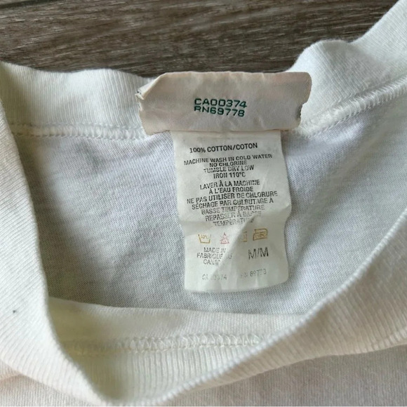 Vintage Northern Reflections White Cotton  Floral Embroidery Short Sleeves - Picture 9 of 13